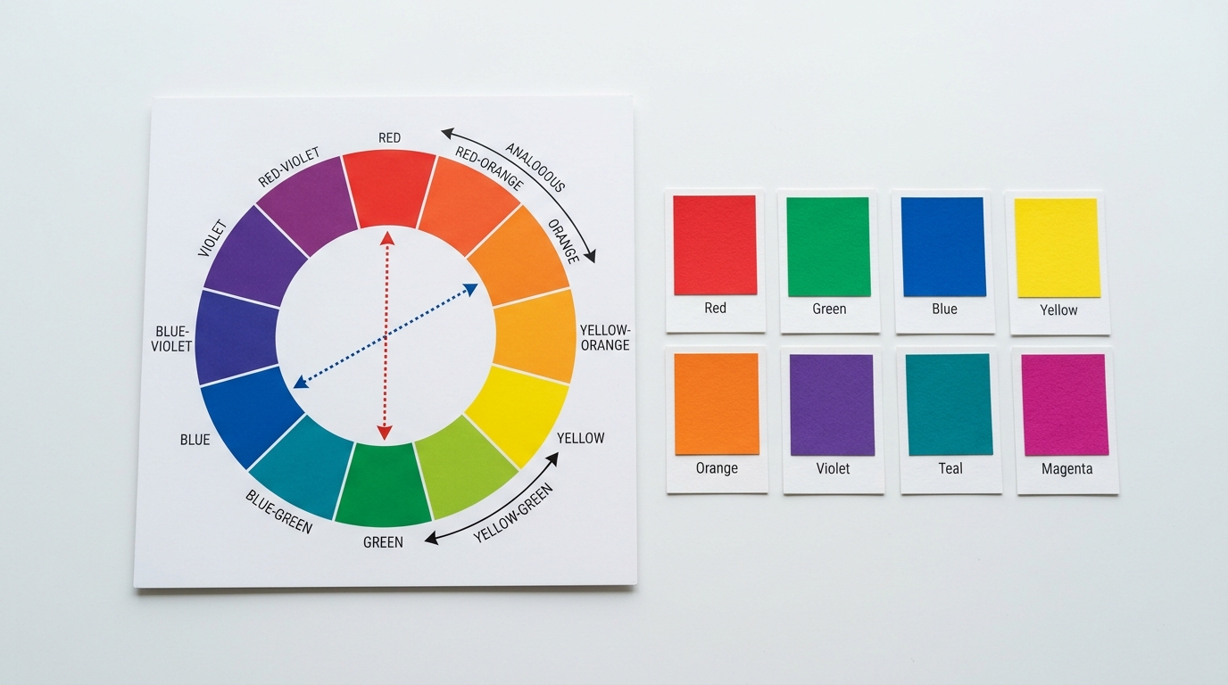 PPT 색상 구성 관련 이미지