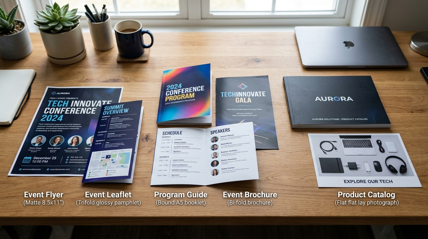 리플렛 vs 팜플렛 차이점 관련 이미지