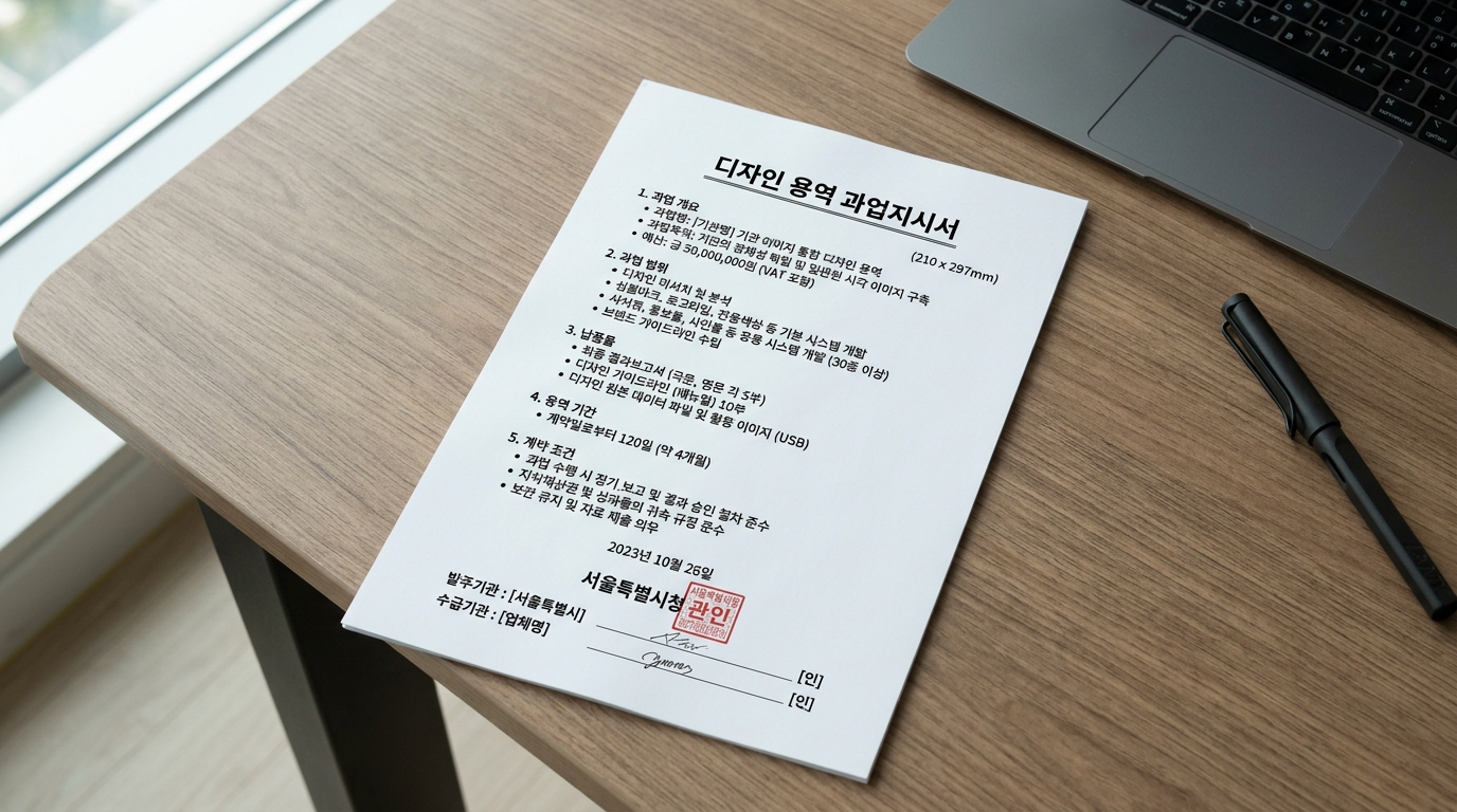 디자인 작업 발주 방법 관련 이미지